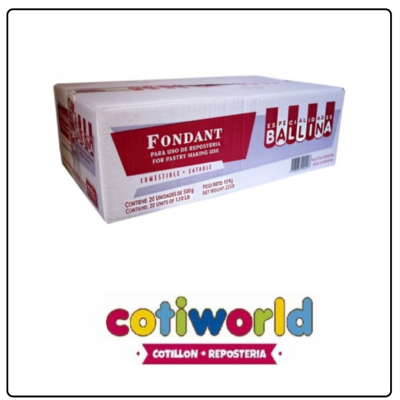Caja de pasta fondant "Ballina" (x20 unidades)