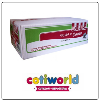 Caja de pasta de goma "Ballina" (x20unidades)