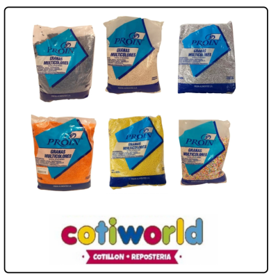 Granas de colores "Proin" x1kg.