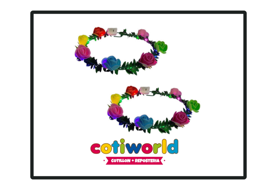 Coronita flor con luz