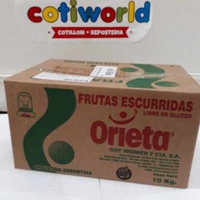 Frutas escurridas