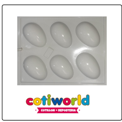 Placa blanca huevo de pascua N5