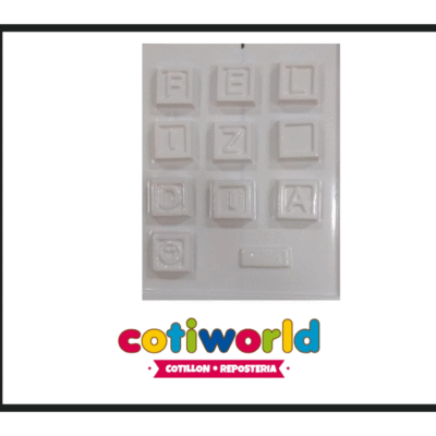Placa para bombones Feliz Dia