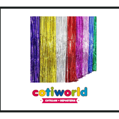 Cortina lluvia decorativa varios colores