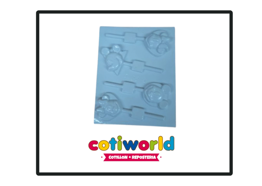 Placa chupetin mickey y minnie